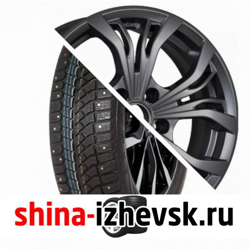 Колесо в сборе Viatti Brina Nordico (V-522) 195/65 R15 T 91 + КиК Аламида 6xR15 5×100 ET39 DIA67.1 Темно-серый в Ижевске